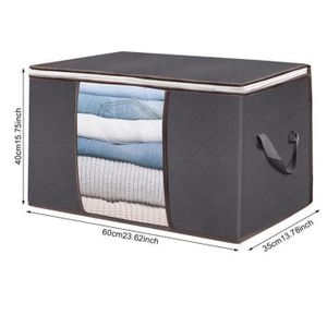 DIMJ Sacs De Compression Lot De 2 - Housse Rangement Couette Avec Poignées, Organisateur Auto-Compression