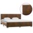 Magnifique Cadre De Lit Lit Adulte Contemporain Marron Similicuir Daim 180 X 200 Cm Achat Vente Lit Complet Magnifique Cadre De Lit Lit Cdiscount
