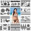 Tatouages Temporaires Femmes Konsait Tatouages éphémères Autocollants Mandala Tatouage Bras Poignet Mehndi Tattoo Noir 10