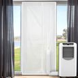 Joint de Porte pour Climatiseurs Mobiles, 90 210 cm Kit Calfeutrage Climatiseur Porte Fenetre, Facile à Installer Ne Nécessite Aucu