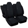 Lupex Shop Housses de siège auto compatibles pour Aygo Noir Noir-0
