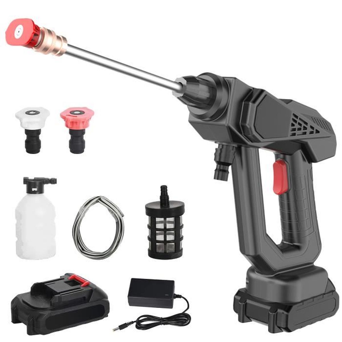 Pistolet à Eau Haute Pression Portable - Nettoyage Voiture Et Maison - Neuf
