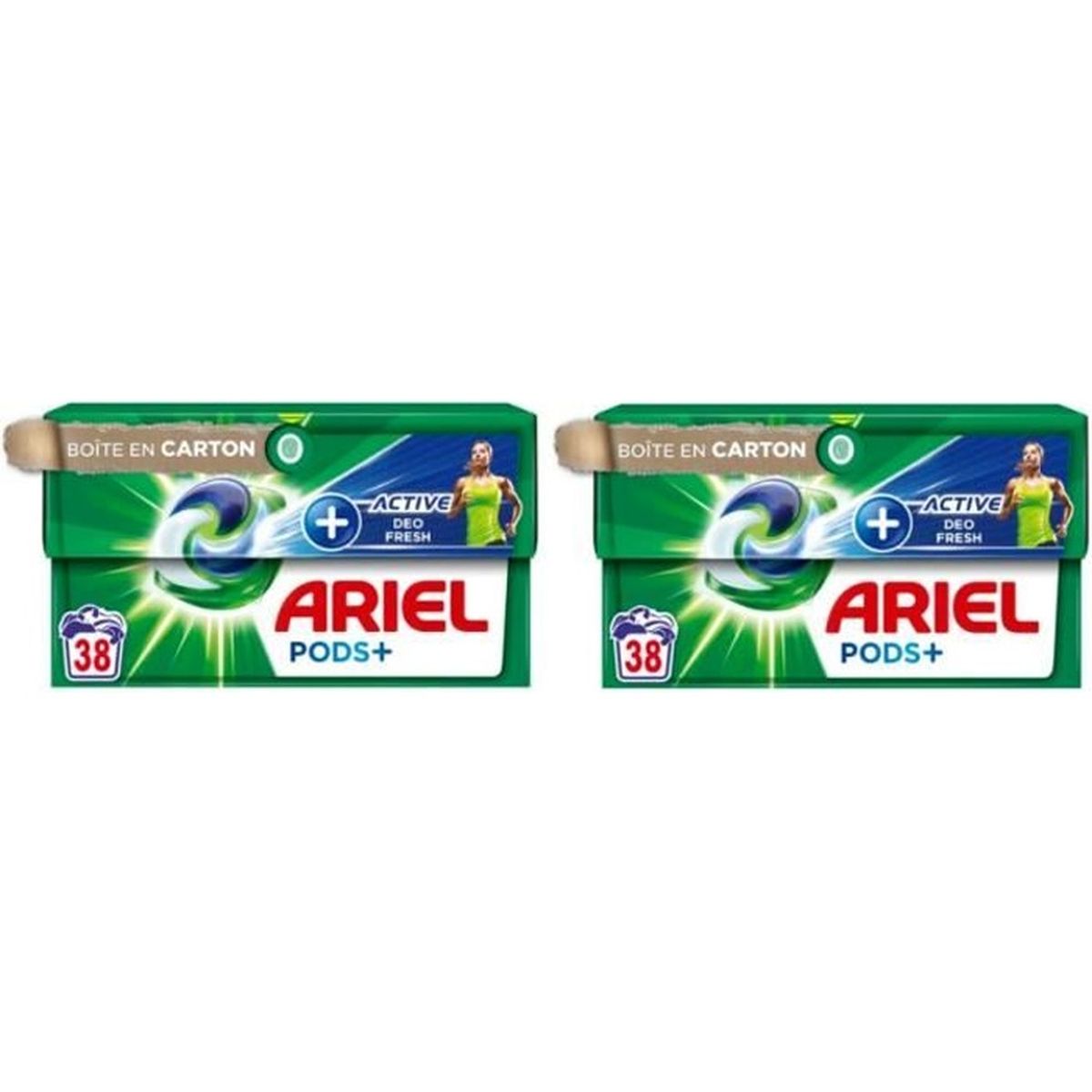 Lot de 2 paquets de lessive en capsules Ariel Pods Fresh Sensations x40 -  Cdiscount Electroménager