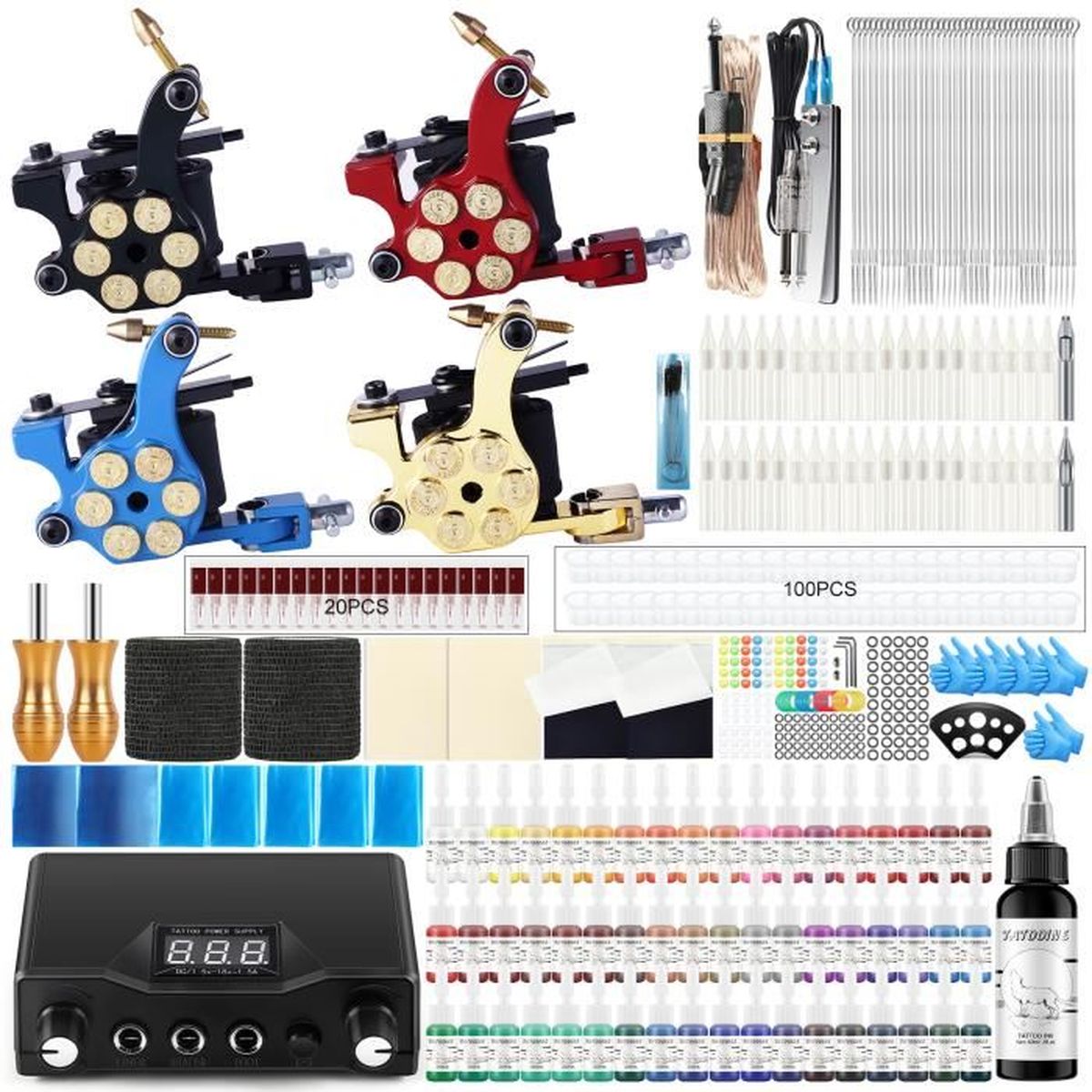 Kit Complet De Tatouage EZ - Machine à Tatouer Stylo Avec Accessoires