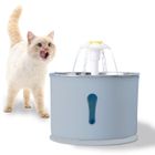 BEYAWL Fontaine à Eau pour Chat Chien 2,4 L, Distributeur Eau pour Chat Silencieux avec Filtre, Gris