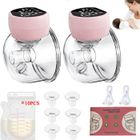 JUFU JUFU Tire Lait Electrique Main Libre 2 Pièces 3 Modes 27 Niveaux Faible Bruit Rechargeable Sans Fil Avec 10 Pièces sac de stockage lait