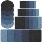 Naler Set Patches thermocollants 25 pièces à Repasser 5 Couleurs en Coton Jeans Kit de réparation (5 Taille)
