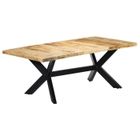 vidaXL Table de salle à manger 200x100x75 cm Bois de manguier solide