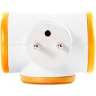 Bloc prise Triplite 3x16A rotatif - WATT&CO - Asymétrique - Intérieur