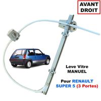 Mecanisme de Leve Vitre Avant Droit pour Renault Super 5 (3 portes) - 7700757961