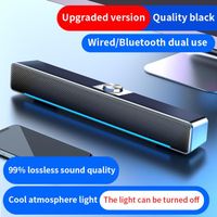 Noir à jour - Haut parleur filaire Bluetooth pour Home cinéma, barre de son Surround, pour PC, TV, ordinateur