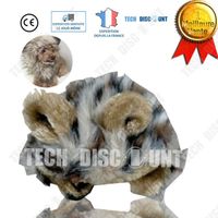 TD® Perruque chien animaux de compagnie chat crinière chevaux poils lion drôle couleur marron mignon petit sortie fourrure solide