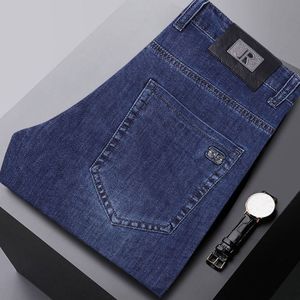 JEANS Jean Homme Coupe droite Taille standard avec 5 poches Effect blanchi Couleur unie Casual-9931-Bleu