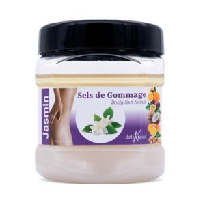 GOMMAGE CORPS déliKtess® - Gommage au sel pour le corps parfum Jasmin - 600 gr