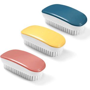 Kit De 3 Brosses à Chaussures En Bois - Poils Naturels Pour Nettoyage, Cirage Et Polissage | Maison Et Voyage