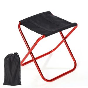 CHAISE DE CAMPING Rouge - Petite chaise de camping pliante et Portab