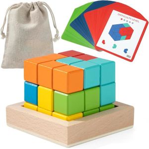 PUZZLE Puzzle en bois 3D - Marque - Soma Cube - Jouet de 