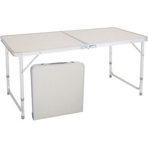 TABLE DE CAMPING Table de camping 120 x 60 cm – Table pliante en al