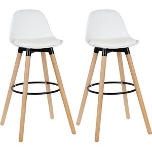 Magnifique Lot De 2 Tabourets De Bar Design Scandinave