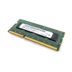 MÉMOIRE RAM 2Go RAM PC Portable SODIMM DDR3 PC3-10600S Micron 