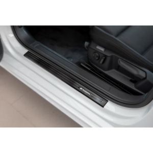 4 pièces coup de pied de voiture pour Volks Wagen TIGUAN 2010-2021 protection de seuil de porte extérieure de voiture en acier inoxydable accessoires automatiques pédale de couverture de seuil