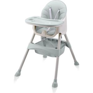 CHAISE HAUTE  Baby Vivo Chaise haute Bébé 2 en 1 réglable pour Enfant avec Tablette Amovible de 6 Mois à 3 Ans - Oscar en Turquoise