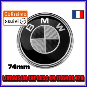 INSIGNE MARQUE AUTO Logo Insigne Emblème BMW tout modèles 74mm Fibre d