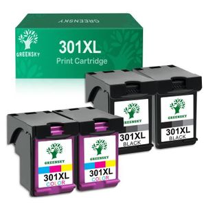 ✓ Pack 2 cartouches compatible avec HP 301 XL noir et couleur couleur pack  en stock - 123CONSOMMABLES