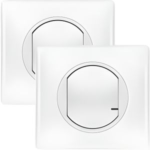 Interrupteur sans fils supplémentaire pour installation connectée Céliane  with Netatmo avec plaque Laqué Blanc - particulier