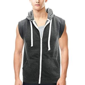 Gilet sans manche avec capuche