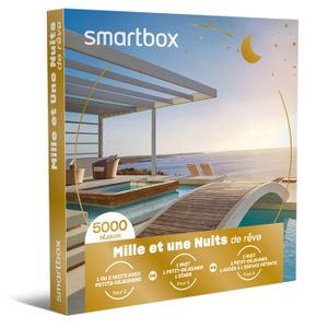 COFFRET SÉJOUR SMARTBOX - Coffret Cadeau - MILLE ET UNE NUITS DE RÊVE - 5000 hôtels 3* à 4*, domaines, maisons d'hôtes et hébergements insolites