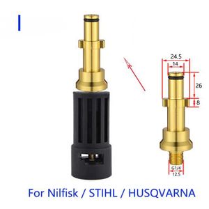 NETTOYEUR HAUTE PRESSION ACCESSOIRE DE TETE D'ARROSAGE,Bleu--Adaptateur de connecteur de nettoyeur haute pression pour connecter AR-Interskol-Lavor-bose-Hute