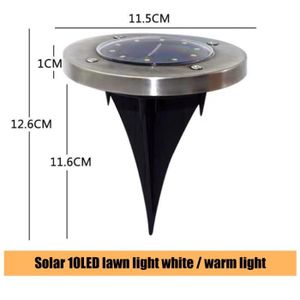 SPOT D'EXTÉRIEUR  10 LED-1 PC Warm White -Spot lumineux solaires à 1