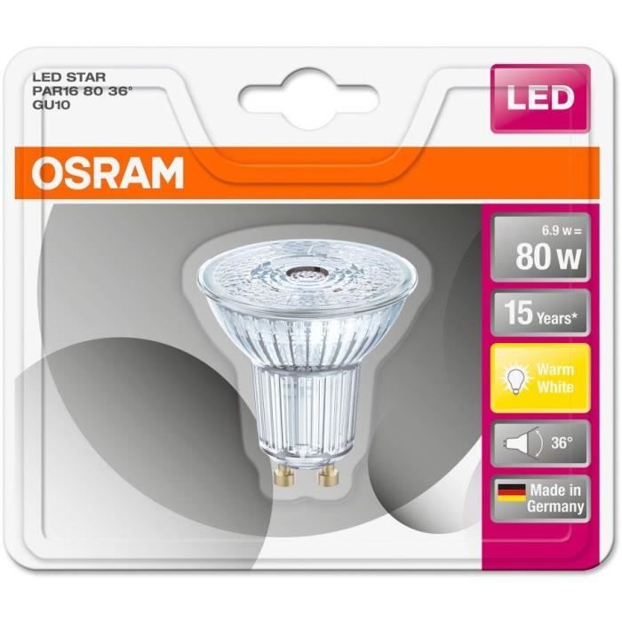 Acheter Lampe GU10 6W 60° - Osram Chip - Eclairage Intérieur