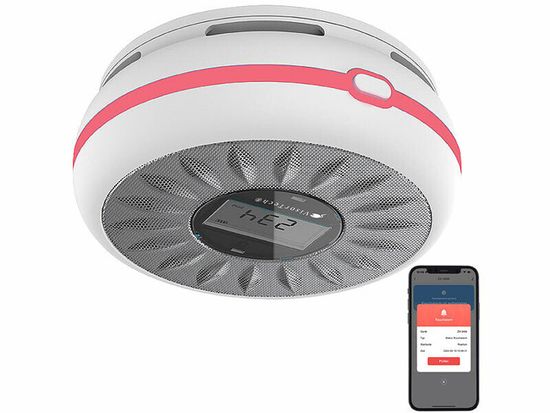 10 Détecteurs De Fumée Design Connectés RWM-190.app - VisorTech