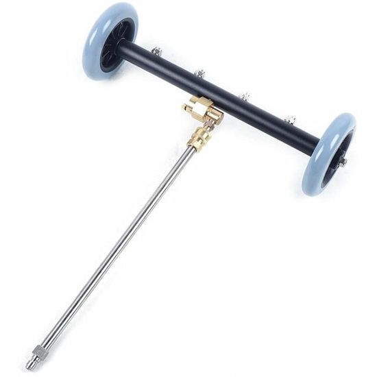 Buse Turbo Rotative Nettoyeur Haute Pression – Acier Inox 4000 PSI | 7 Embouts Multi-Jets | Raccord Rapide 1/4"