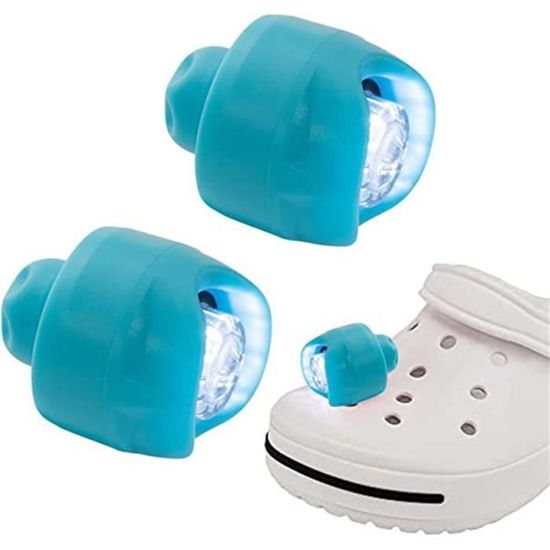 Lot De 2 Phares LED Pour Chaussures Crocs – Sabots, 240 MAh, Idéal Pour Marche Nocturne, Course, Camping