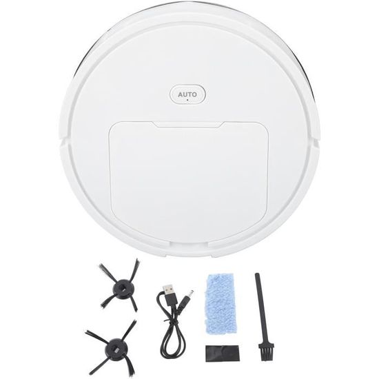 Aspirateur Robot Intelligent Rechargeable - Contrôle Par App & Google Home - HEPA, 100 Min D'autonomie