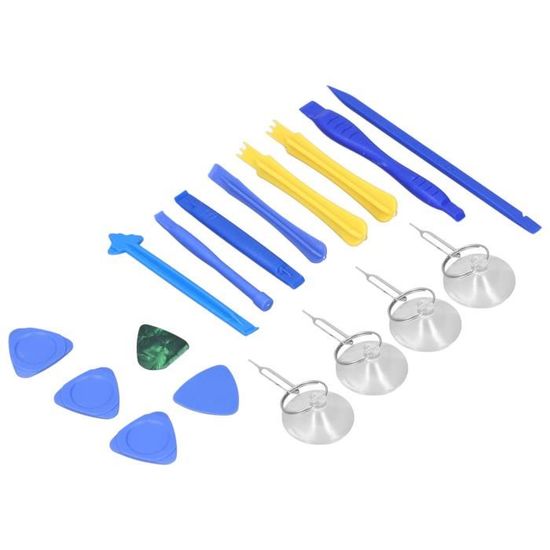 Kit D'outils De Démontage Pour Smartphone - Médiator Triangle, Levier, Spudger - Couleur Bleue - Universel