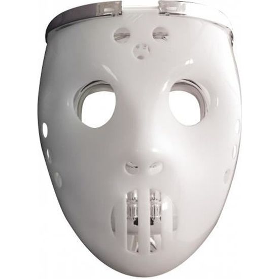 Masque de hockey lumineux joueur adulte - GENERIQUE - 2 en 1 - Noir/Or