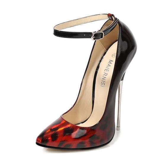 Escarpins Les Girls Rouge Taille 38 - Cuir - Talons Hauts - Occasion