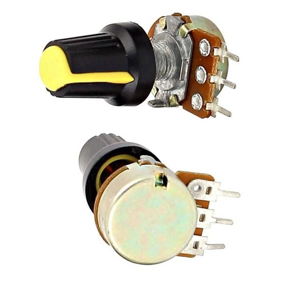 5pcs 10K OHM 3 Terminal Linear Taper Rotary Audio Type B Potentiometre ...