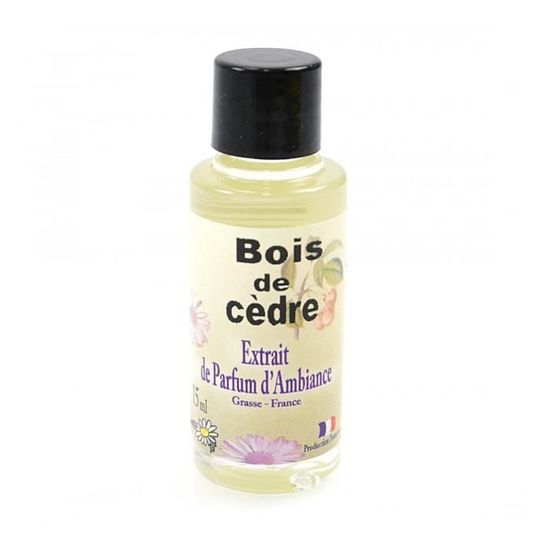 Extrait de parfum d'ambiance - Bois de Cèdre - 15ml - Cdiscount Maison