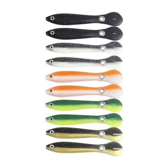 10cm 4 Couleurs Leurres En Plastique Souple Et Leurres De P¨ºche Durs ¨¦lectrique Lumineux Forme De Crevettes Bioniques Forme De Mer Calmars Leurresappat