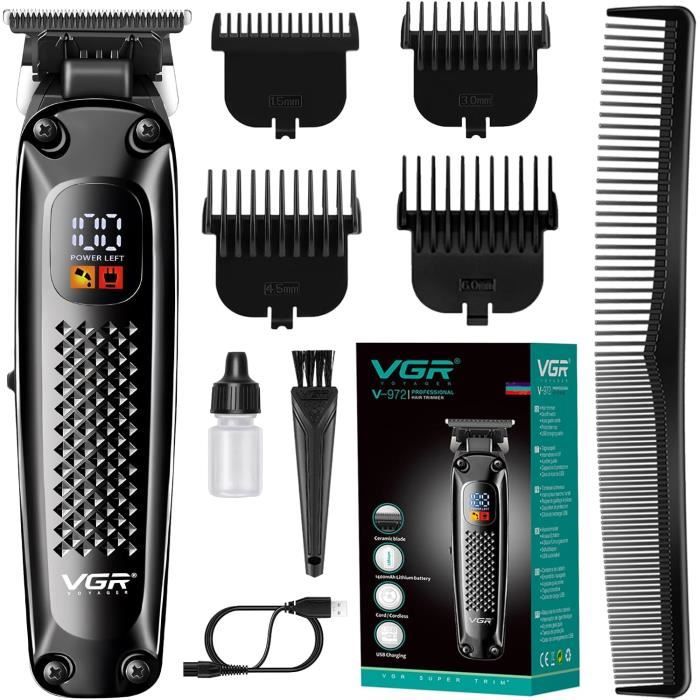 Tondeuse à Cheveux & Barbe Sans Fil HIENA PRO - Kit Professionnel Homme - 5h Autonomie - Neuf Sous Blister