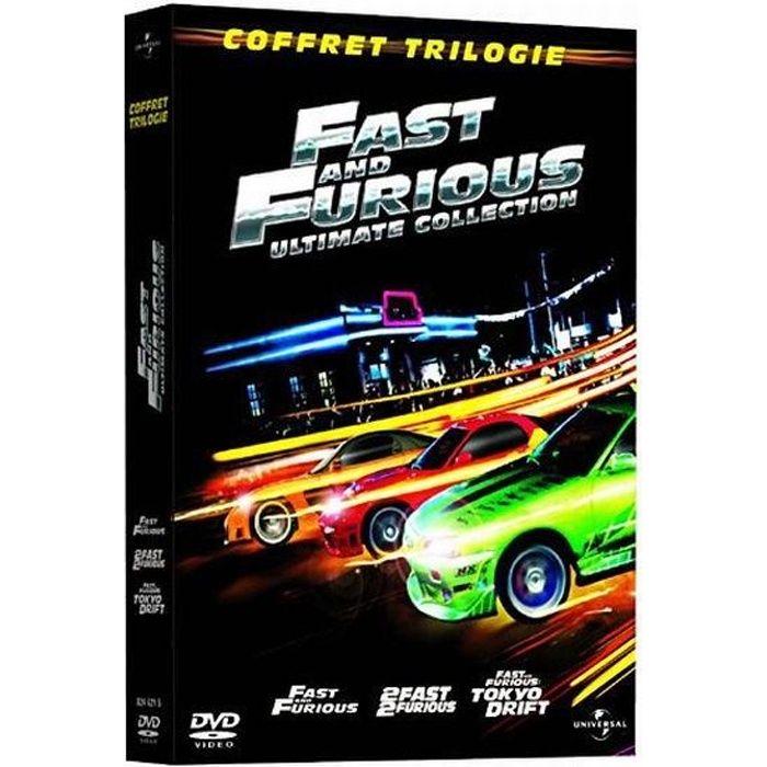 Coffret Fast And Furious 1 à 9 DVD Coffret trilogie fast and furious : fast an... en dvd film pas cher