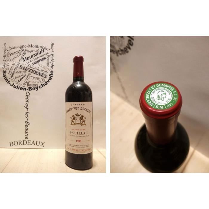 Château Grand Puy Ducasse 1998 - Pauillac - 5ème Grand Cru Classé - 1 x 75 cl - Rouge