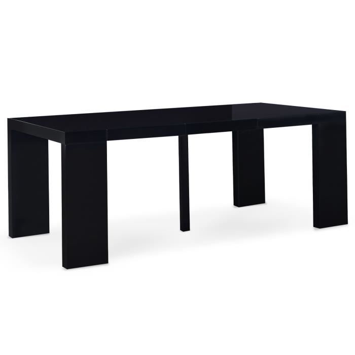 Table Console Oxalys Noir Laquée