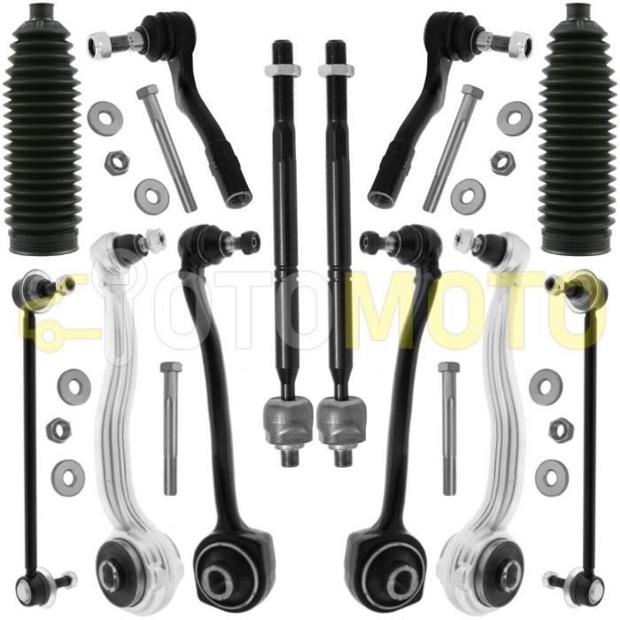 Bras de suspension avant pour MERCEDES CLASSE C W203 S203 triangle, rotule, biellette 13 pièces