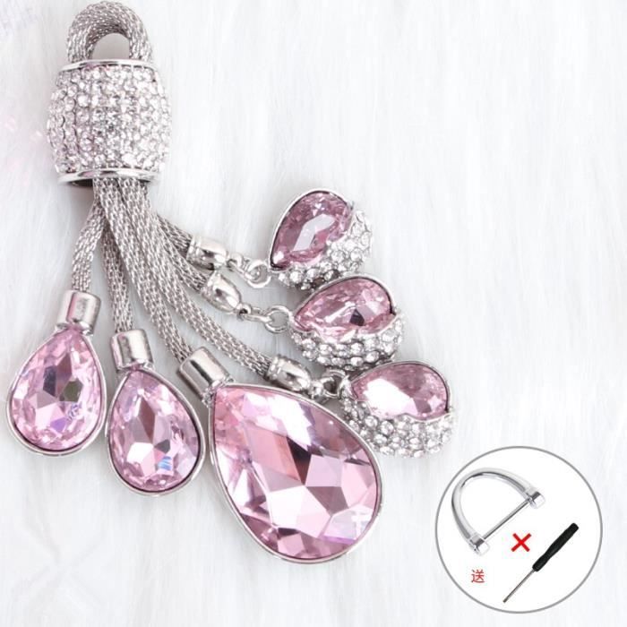 Housse de clé de voiture en TPU souple, 3 boutons, pour Ford Fiesta focus 2 Ecosport Kuga Escape Falco pink keyring